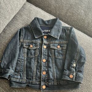 Baby Lined Dark Denim Jacket